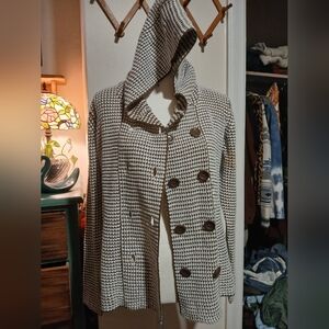 NWT Effeci Hooded Cardigan